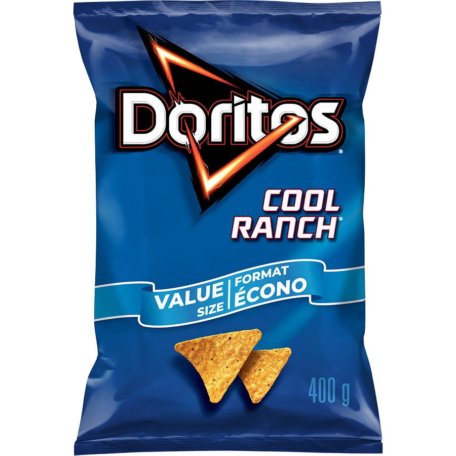 Discontinued Doritos Cool Ranch Flavoured Tortilla Chips, Value Size