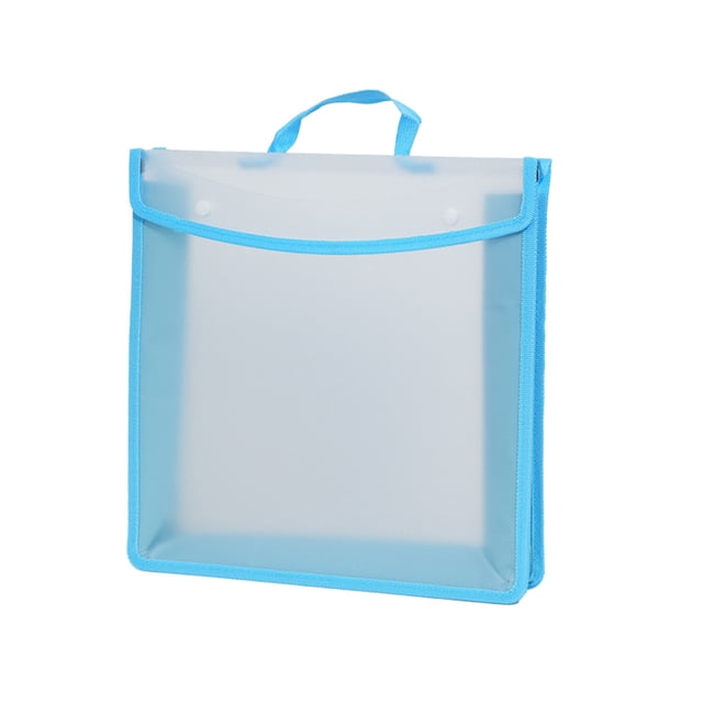 Plastic A3 Artwork Storage Bag with Thickened Edging and Watertight Seal for Exam Papers and Office Files