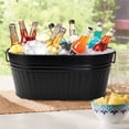 thumbnail image 1 of Hometrends Black Large Oval Tub,24"x14.37", 1 of 5