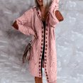 thumbnail image 4 of Mode Femmes Cardigan Long à Manches Longues Décontracté Manteau Chandail Vêtements d'Extérieur, 4 of 7