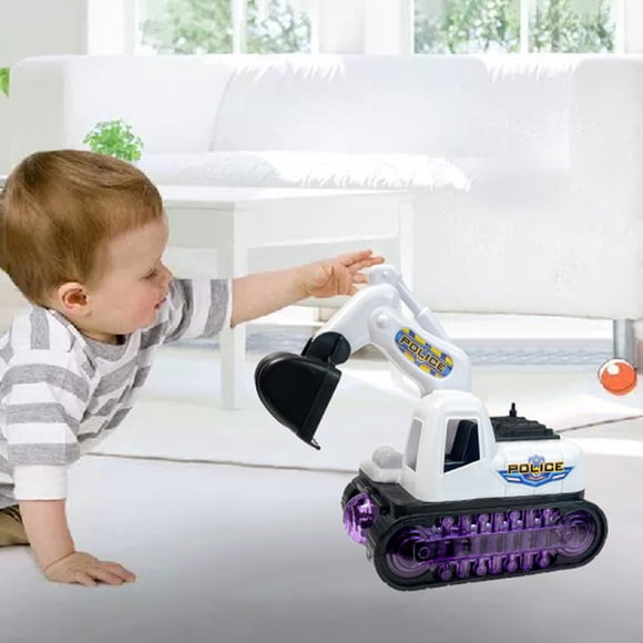 YANGHONGY Kids Toys Simulation Excavator Model Universal Music Glowing Educational Educational Toys