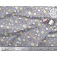 thumbnail image 2 of Soimoi Grey Modal Satin Fabric Tea Bag,Star Anise & Lemon Slice Vegetable Printed Fabric 1 Yard 42 Inch Wide, 2 of 3