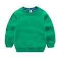 thumbnail image 3 of LSLJS Toddler Baby Boy Girl Fleece Pullover Sweatshirt Solid Color Crewneck Blouse Shirt Tops Warm Fall Winter Clothes, 3 of 5