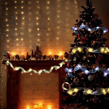 5 or 10 Meters Fairy Christmas Tree Glowing Lights Lights LED Ribbon Lights String Christmas Tree Glowing Lights for Rooms Gardens and Terraces