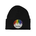 thumbnail image 1 of Gravity Threads Love is Love Paint Patch Cuffed Beanie - Black, 1 of 2