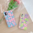 thumbnail image 5 of Fidget Toys Phone Case, Pop It Phone Case,Silicone Soft Protective Case,Pressure & Anxiety Relief Sensory Gadget Mobile Phone Protective Shell（iPhone 11Pro） Camouflage Green, 5 of 5