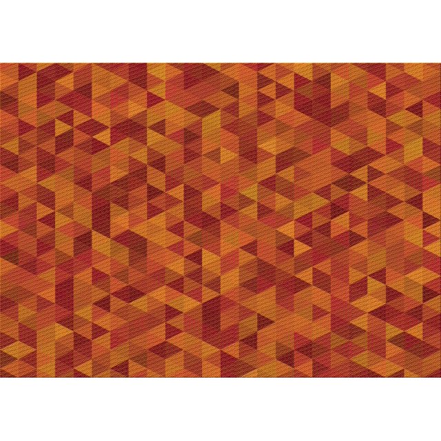 Ahgly Company Machine Washable Indoor Rectangle Transitional Orange Red Orange Area Rugs, 4' x 6'