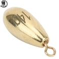 thumbnail image 3 of Rotation Fishing Weight,10PCS Alloy Copper Gold Fishing Sinker Fishing Equipment Rugged and Tough, 3 of 12