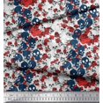 thumbnail image 2 of Soimoi Poly Georgette Fabric Skull Halloween Printed Fabric 1 Yard 42 Inch Wide, 2 of 3