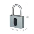 thumbnail image 4 of Fingerprint Padlock BT Lock with APP & Fingerprint 2 Unlocking Ways IP65 Waterproof 100 Groups, 4 of 8