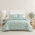 thumbnail image 1 of Mainstays Queen Comforter Set, Soft Lightweight & All Season, 3-Piece, Blue Floral, 1 of 12