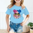 thumbnail image 2 of TZEWGL T-Shirts pour Enfants Impression Graphique Col Rond Manches Courtes Vêtements pour Filles Garçons Taille 13-14T, 2 of 5