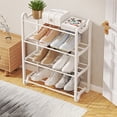 thumbnail image 4 of EGNMCR Shoe Rack,Shoe Rack for Closet, Shoe Rack Organizer Doorway With Handrail Four Small Shoe Rack Home Entry Shoe Cabinet Entry Shoes Storage Rack Small Shoe Racks Shoe Rack, 4 of 6