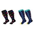 thumbnail image 1 of HLONK Plus Size Compression Socks Plus Size Compression Socks for Women and Men M-edical Extra Wide Calf Compression Nylon Socks, 1 of 7