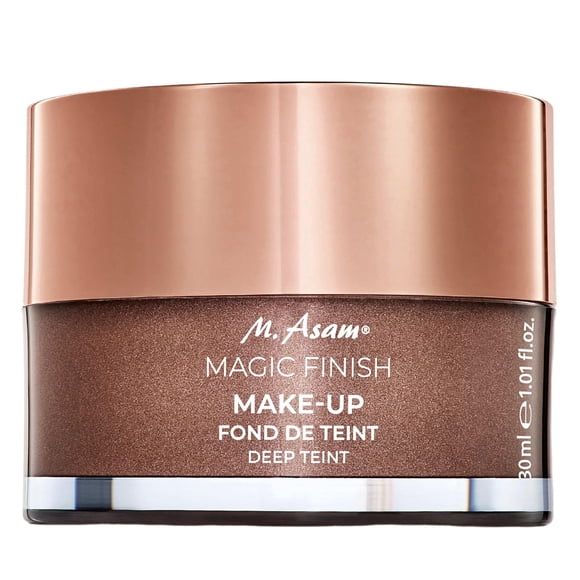 M. Asam Magic Finish Deep Teint Make-Up Mousse (1.01 Fl Oz) - 4in1 Primer Foundation Concealer & Powder With Buildable Coverage Hides Redness And Dark Spots Vegan For Deeper Skin Tones
