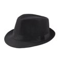 thumbnail image 1 of Fedora Hat Wide Brim Sun Protection Solid Color Panama Cap Boater Summer Beach Sunhat for Vacation, 1 of 10