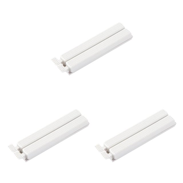 serony 2 Pcs Clip de Scellage Couleur Pure Conservation des Aliments Couleur Pure Pochette à Thé Collation beige S 3Set