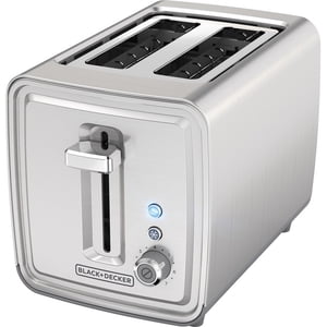 Refurbished Black & Decker 850 W 2-Slice Toaster, Brushed Stainless Steel
