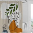 thumbnail image 1 of PANDACO Rideau de Douche en Tissu Cyprus (72 Pouces x 72 Pouces), 1 of 4