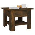 thumbnail image 2 of vidaXL Coffee Table Smoked Oak 55x55x42 cm Engineered Wood, 2 of 4