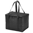 thumbnail image 1 of Unique Bargains Sac d'Épicerie Pliable Isolé Réutilisable 11.4'x9.1'x9.1' pour Livraison de Nourriture avec Fermeture Éclair, Noir, 1 of 7