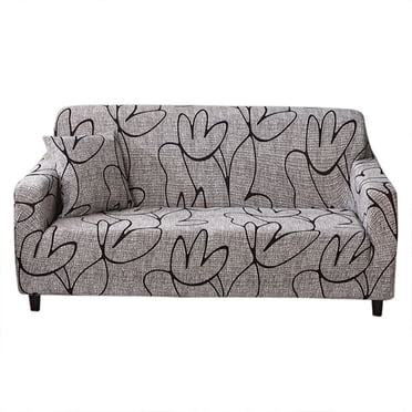 Qukaim Housse de canapé élastique antidérapante avec impression anti-poussière (pour fauteuil)