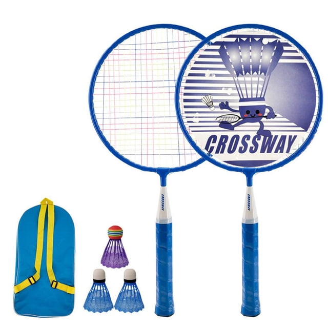 facefd Kids Badminton Racket Badminton Set School Sports Badminton Racket with 3 Balls and Carrying Bag Child Toys