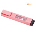 thumbnail image 3 of Unique Bargains Highlighter, Broad Point, Pink, 4 Count, 4 Pack, 3 of 6