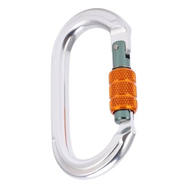 EOTVIA Mousqueton de Verrouillage en Alliage d'Aluminium, Mousqueton Ovale de Verrouillage Robuste pour l'Escalade, Mousqueton d'Escalade, Mousqueton Ovale de Verrouillage