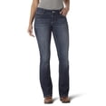 thumbnail image 3 of Wrangler Women's Western Mid Rise Stretch Boot Cut Jean, Navy, 13W x 30L, 3 of 4