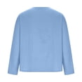 thumbnail image 4 of GigrtiJin Mens Long Sleeve T-Shirt Casual Fall V Neck Solid Color Tops Blouses Plus Size Basic Pullover Undershirt, 4 of 6