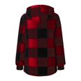 thumbnail image 4 of B91xZ Manteau de Mode pour Femmes, Veste Longue à Manches Longues, Manteau à Revers, Rouge G, 4 of 4