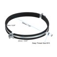 thumbnail image 2 of Unique Bargains Split Ring Pipe Hanger, 8'(200mm) Zinc Plated Iron Wall Ceiling Mount Pipe Bracket Support Clamp, 2 of 6
