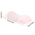 thumbnail image 3 of Cagogo Memory Foam Lumbar Support Pillow, Ergonomic Back Cushion for Office Chair Car Seat, Contoured Lower Back Pain Relief Pillow, Orthopedic Bed Wedge Pillow for Sleeping Sitting Posture Support, 3 of 7