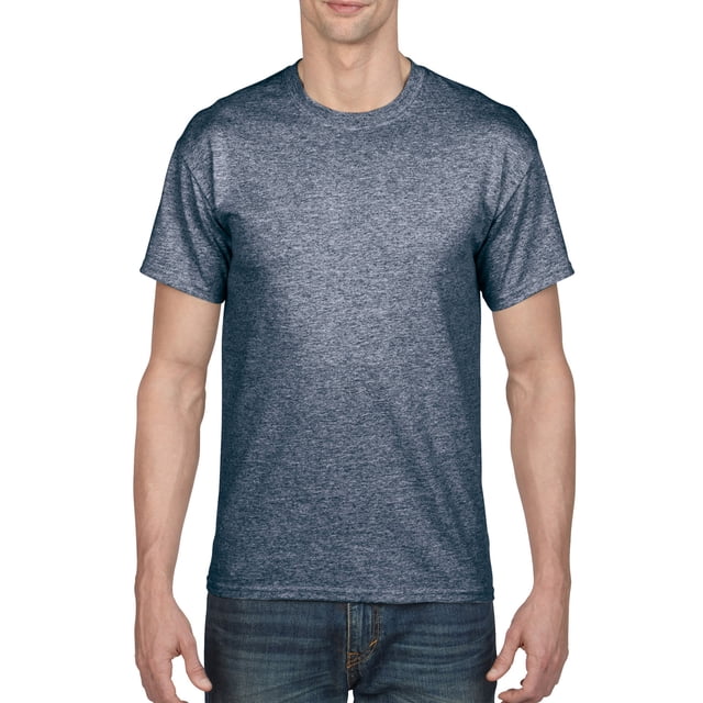 Gildan Mens DryBlend T-Shirt, 2XL, Heather Sport Dark Navy