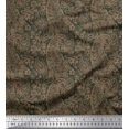 thumbnail image 1 of Soimoi Moss Georgette Fabric Artistic Paisley Fabric Prints by Yard 42 Inch Wide, 1 of 3