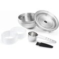 thumbnail image 1 of Stainless Steel Reusable Coffee Pod 150ml/5oz Compatible for Nespresso Vertuoline GCA1 and ENV135 Refillable Coffee Capsule Filter Espresso Size, 1 of 5