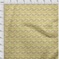 thumbnail image 4 of oneOone Tissu Jersey Viscose Jaune à Rayures Abstraites pour Robe Tissu Imprimé au Mètre 60 Pouces de Large, 4 of 4