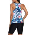 thumbnail image 4 of Women Tankini Swimsuit Tummy Control Top With Shorts Two Piece Bathing Suit, 4 of 5