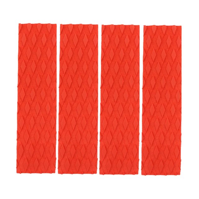 koolsoo 4 Pcs Tapis de Traction pour Planche de Surf pour RV Canot Stand up Paddleboard Rouge
