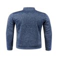 thumbnail image 4 of Men Zip Up Knit Jacket Casual Loose Stand Collar Long Sleeve Jacket, 4 of 6