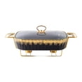 thumbnail image 4 of Buffet Dish Tray with Stand Casserole Tray for Wedding Birthday Entertaining black, 4 of 8