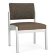 thumbnail image 1 of Fauteuil d'Appoint Sans Accoudoirs Lenox en Acier pour Réception / Acier Argenté / Brun / Brun, 1 of 5