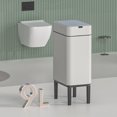 thumbnail image 4 of Elpheco - Stainless Sensor Can With Legs - Slim 9L - Cream White, 4 of 8