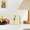 White_New#1830, variant on Desktop Clock with Quiet Accurate Timekeeping, Modern Decor for Living Rooms and Studies