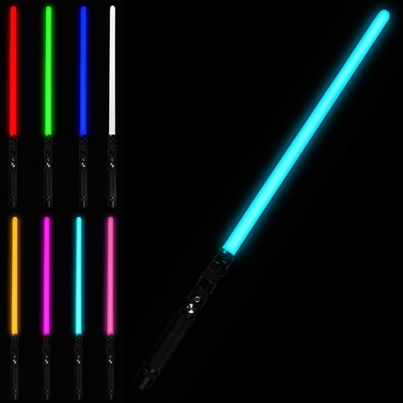 30.5inch RGB Lightsaber w/7 Color Changing Light up Sword 1200mAh USB Rechargeable LED Light Swords w/Light
