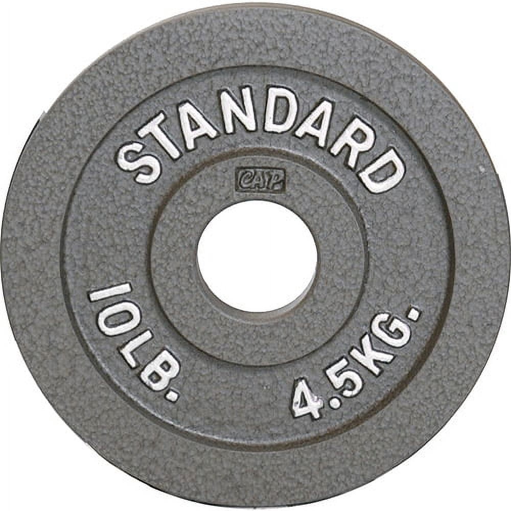 CAP Barbell 2-Inch Olympic Cast Iron Weight Plate, Grey, 10 lb