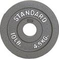 thumbnail image 1 of CAP Barbell 2-Inch Olympic Cast Iron Weight Plate, Grey, 10 lb, 1 of 4
