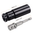 thumbnail image 2 of Unique Bargains Socket Accessory Set, 19mm Deep Socket 1/4' Hex Shank Impact Adapter with 1/2' Drive, 2 of 5