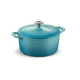 thumbnail image 2 of Tramontina Bestow Cocotte en Fonte Émaillée de 5,5 Pintes avec Couvercle, Ronde, Bleu Moyen, 2 of 4